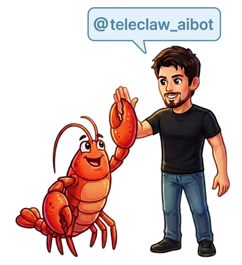 TeleClaw Bot mascot
